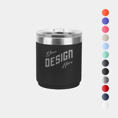 10 oz YETI® Rambler Stainless Steel Insulated Ceramic-Lined Lowball Tumbler w/ Lid